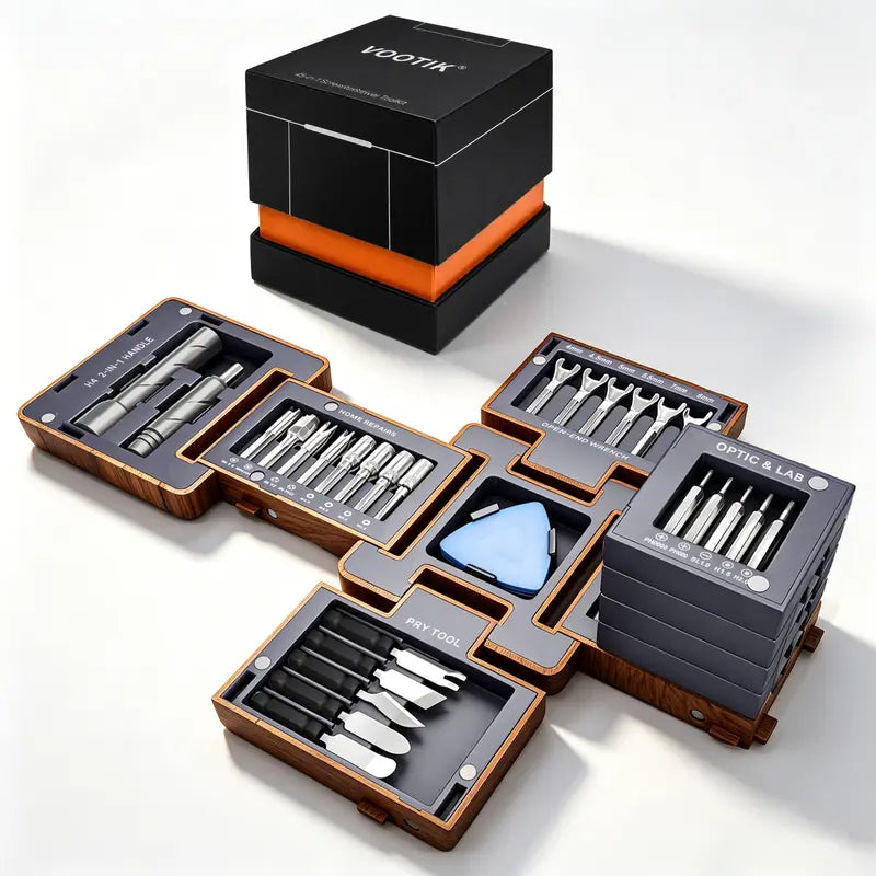 55-in-1 Magnetic Precision Screwdriver Set – Multi-Bit Repair Tool Kit for Electronics, Furniture, Home Maintenance & DIY Projects