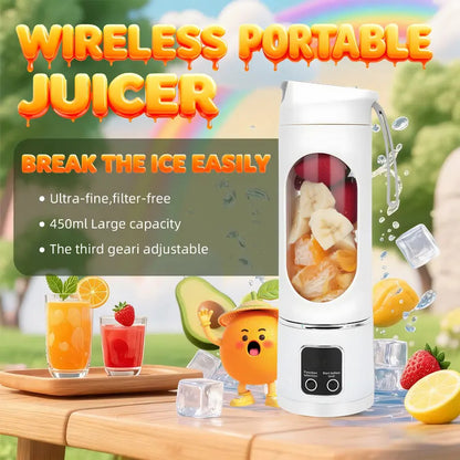 Portable USB Rechargeable Blender with Leakproof Design, Mini Personal Smoothie Maker for Travel, Gym, Home & On-the-Go Drinks