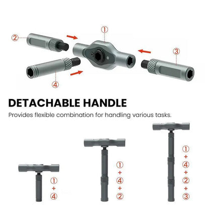 Magnetic Ratcheting Screwdriver Set – S2 Steel Precision Repair Kit with Interchangeable Bits for Furniture Assembly, Home Maintenance & DIY Projects