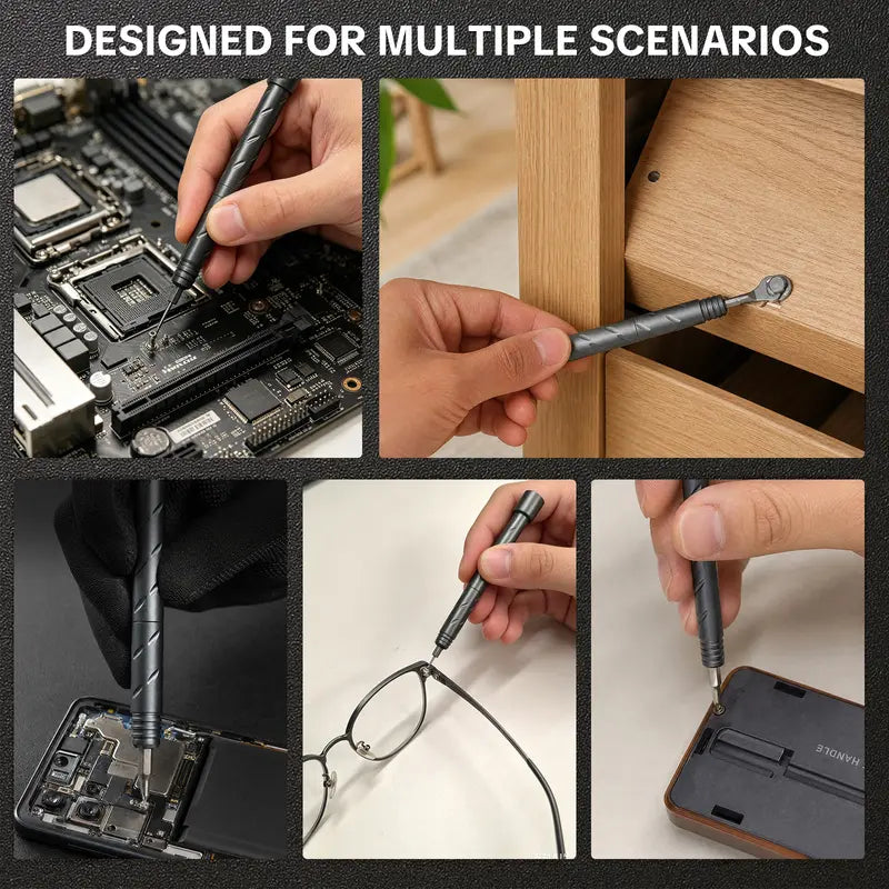 55-in-1 Magnetic Precision Screwdriver Set – Multi-Bit Repair Tool Kit for Electronics, Furniture, Home Maintenance & DIY Projects